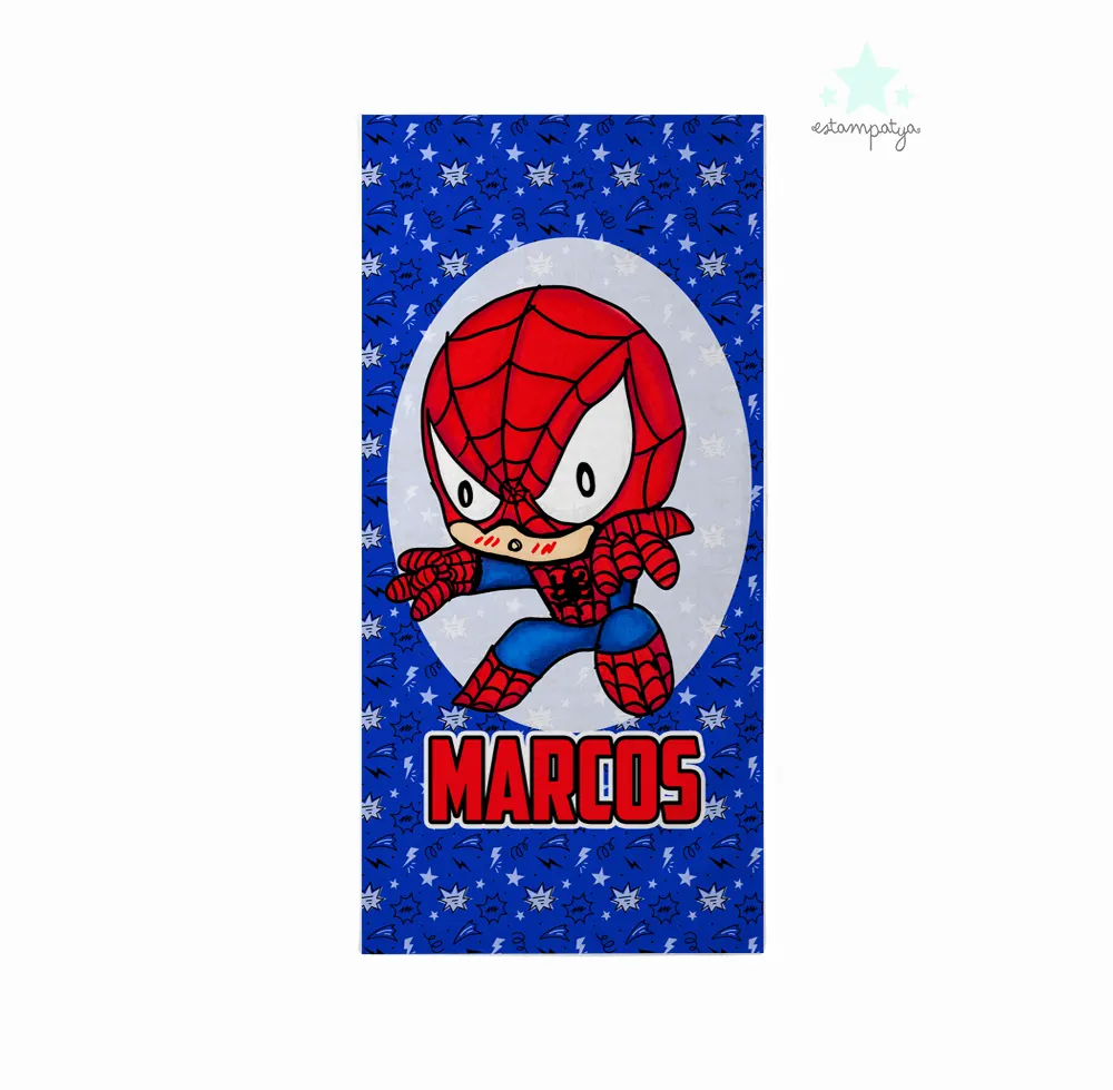Toalla personalizada superheroes - Estampatya Toalla personalizada superheroes