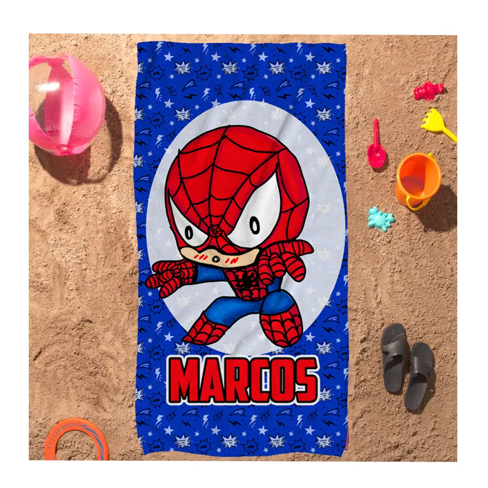 Toalla personalizada superheroes - Estampatya Toalla personalizada superheroes portada