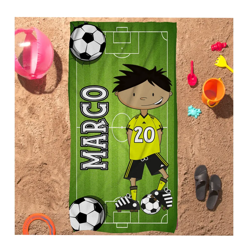 Toalla personalizada Fútbol niños - Estampatya Toalla personalizada Fútbol niños 1