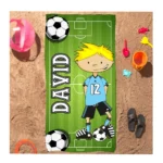 Toalla personalizada Fútbol niños 4