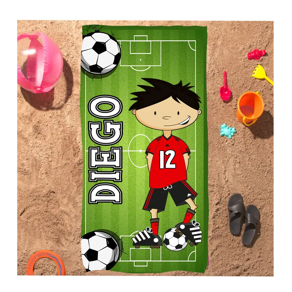 Toalla personalizada Fútbol niños - Estampatya Toalla personalizada Fútbol niños 3