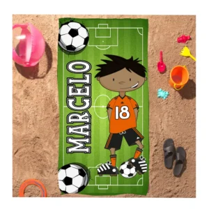 Toalla personalizada Fútbol niños - Estampatya Toalla personalizada Fútbol niños 2