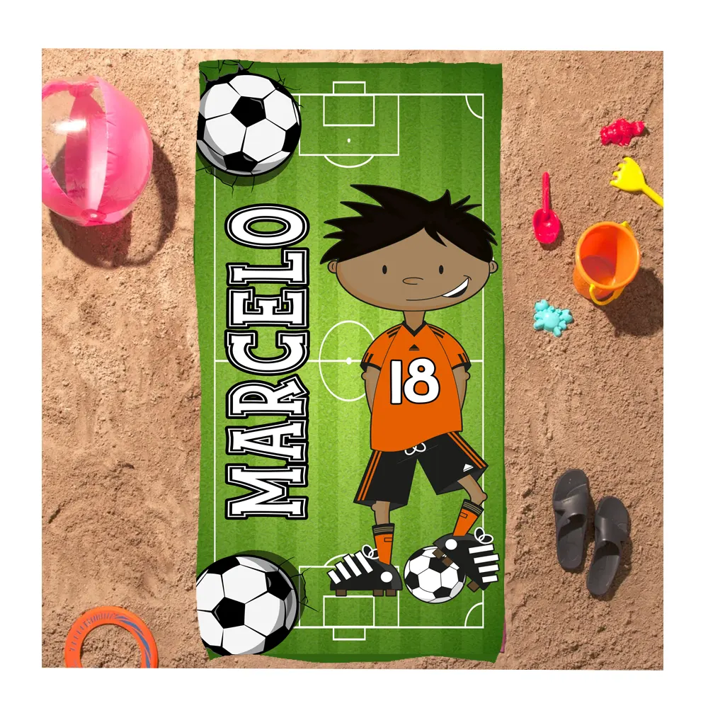 Toalla personalizada Fútbol niños - Estampatya Toalla personalizada Fútbol niños 2