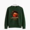 Sudadera verde con ilustración del Apalpador y la frase Eu son máis do Apalpador