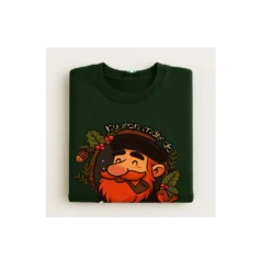 sudadera personalizada con diseño de apalpador el papa noel gallego