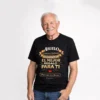 Camiseta personalizada para abuelo regalo original negro