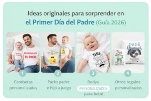 Ideas originales para el Primer Dia del Padre Guia 2026 con regalos personalizados 1 | Estampatya