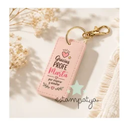 llavero personalizado para dar gracias a las profesoras
