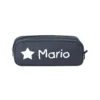 Estuche escolar personalizado azul marino con nombre